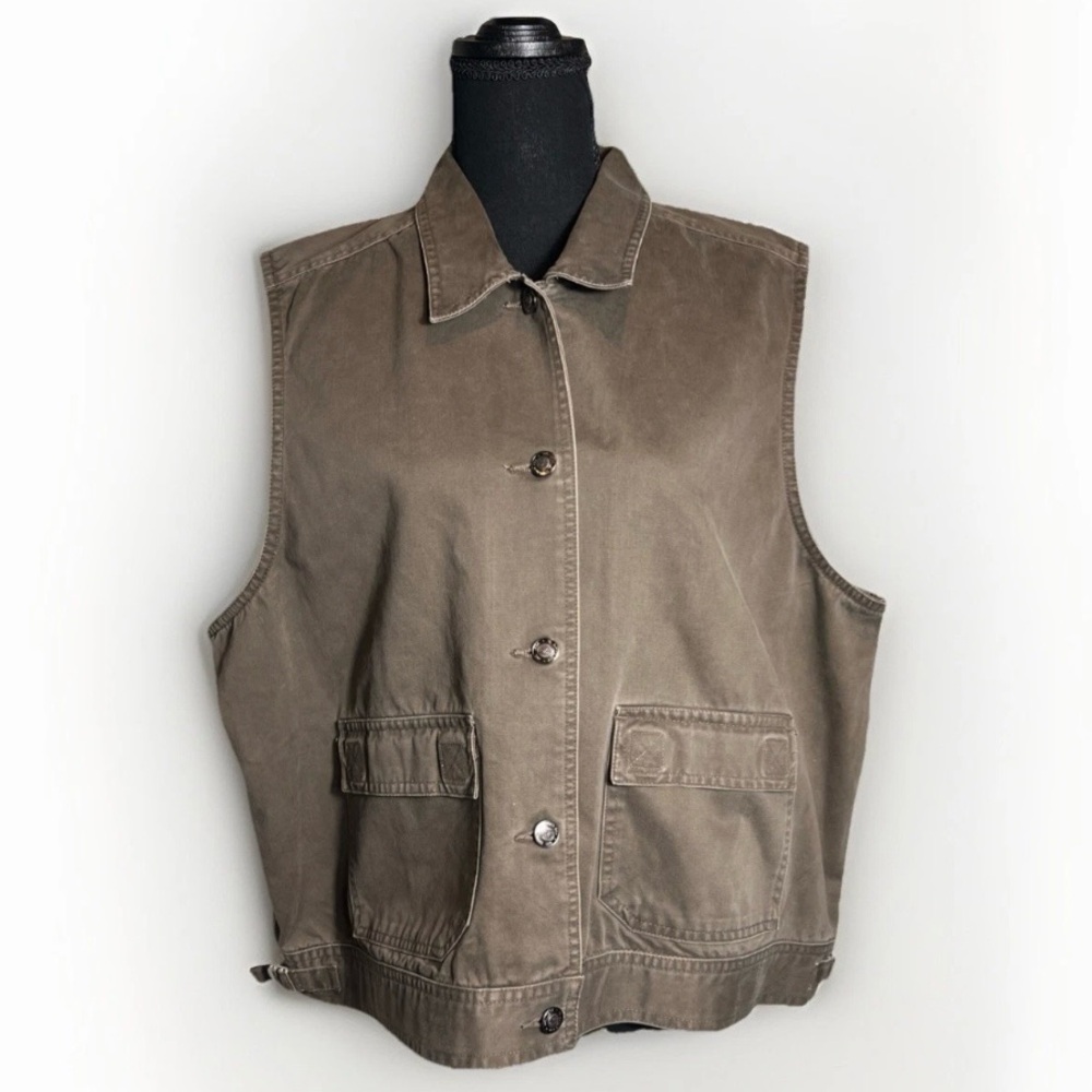 St. John's Bay Taupe Cotton Jacket